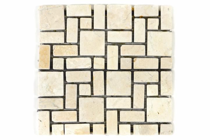 Mramorová mozaika Garth - krémová obklad 1 m2