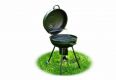 BBQ guľatý gril na drevené uhlie