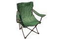 Kempingová skladacia stolička s držiakom nápojov