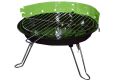 Mini párty BBQ stolný guľatý gril - zelený