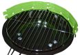 Mini párty BBQ stolný guľatý gril - zelený