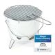 Mini BBQ gril vedro - biely