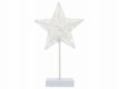Vianočná dekorácia - hviezda na stojančeku, 40 cm, 10 LED