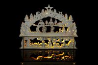 Vianočná dekorácia - vianočná krajina - 10 LED diód