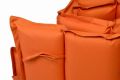 Sada 2 kusov polstrovania na lehátko Garthen - oranžová