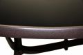 Záhradný stôl so sklenenou doskou Bistro, 120 cm guľatý