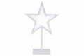 Vianočná dekorácia - hviezda na stojančeku, 38 cm, 20 LED