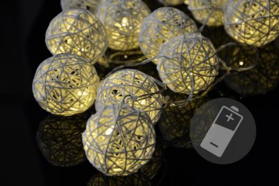 LED osvetlenie - ratanové gule, 20 LED