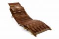 Skladacie plážové lehátko Gardenay z agátového dreva