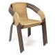 Záhradná bistro stolička – stohovateľná, béžová