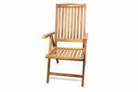 Skladacia stolička Garth z teakového dreva