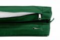Sada 2x polstrovania na lehátko 188 cm - tmavozelená