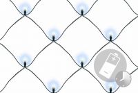 NEXOS Vianočná svetelná sieť 2 x 2 m, 160 LED, studená biela