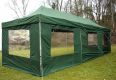 Záhradný skladací stan - zelený, 3 x 9 m