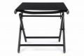 Hliníková záhradná stolička skladacia - čierna