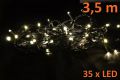 Vianočné LED osvetlenie 3,5 m - teplá biela, 35 diód