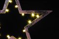 Vianočná dekorácia – Hviezda bronzová - 39 cm , 20 LED