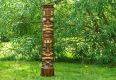 Drevený stĺp Garth totem hnedý