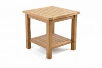 Odkladací teakový stolík DIVERO - 50 cm