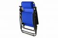 Záhradné skladacie hojdacie ležadlo s podhlavníkom – modré