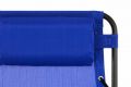 Záhradné skladacie hojdacie ležadlo s podhlavníkom – modré