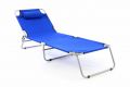 Kempingové záhradné ležadlo skladacie - modrá - II. akosť