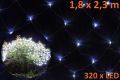 Vianočná LED svetelná sieť 1,8 x 2,3 m - studená biela, 320 diód