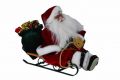 Vianočné dekorácie - Santa Claus na saniach