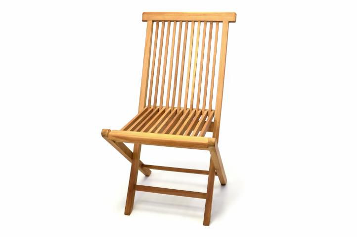 Skladacia stolička z teakového dreva