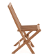 Skladacia stolička z teakového dreva