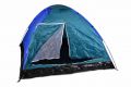 Kempingový stan pre 4 osoby - modrá / čierna
