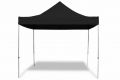 Záhradný párty stan nožnicový PROFI 3x3 m čierny + 4 bočné steny