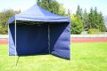 Záhradný párty stan nožnicový PROFI 3x3 m modrý + 4 bočné steny