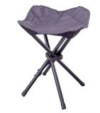 Kempovacia skladacia stolička - čierna