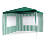 Záhradný párty stan - zelený 3 x 3 m + 2 bočné steny
