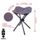 Kempingová stolička trojnožka - 2 kusy