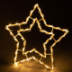 Vianočná dekorácia na okno - 50 LED, hviezda
