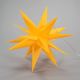 Vianočná dekorácia - hviezda s časovačom 10 LED, 35 cm, žltá