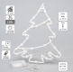 Vianočná dekorácia na okno - 35 LED, strom