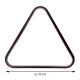 Trojuholník plastový čierny 57,2 mm