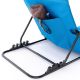 Nastaviteľná plážová podložka s opierkou - modrá