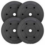 MAXXIVA sada závažia 4 x 5 kg, cement, čierna