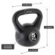 MAXXIVA Kettlebell činka, čierna, 5 kg