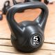 MAXXIVA Kettlebell činka, čierna, 5 kg