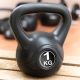 MAXXIVA Kettlebell činka, čierna, 1 kg