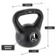 MAXXIVA Kettlebell činka, čierna, 1 kg