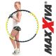 MAXXIVA hula- hoop masážna obruč, 108 cm, čierno-žltá