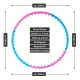 MAXXIVA hula- hoop masážna obruč, 100 cm, modro-ružová