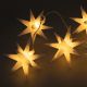 Vianočné LED hviezdy - teple biele, 10 LED