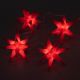 Vianočné LED hviezdy - červené, 10 LED